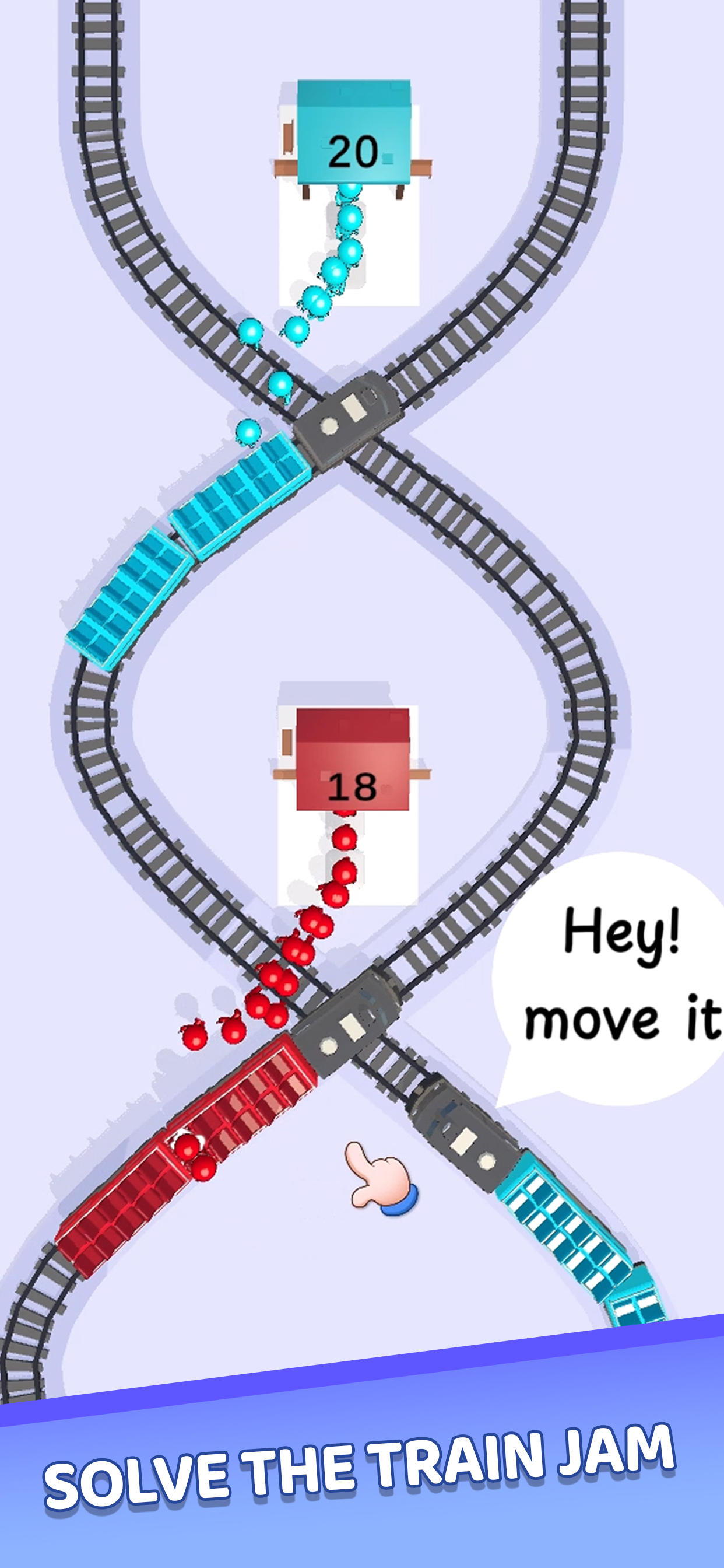 Train Jam Escape: Traffic 3D Game Screenshot