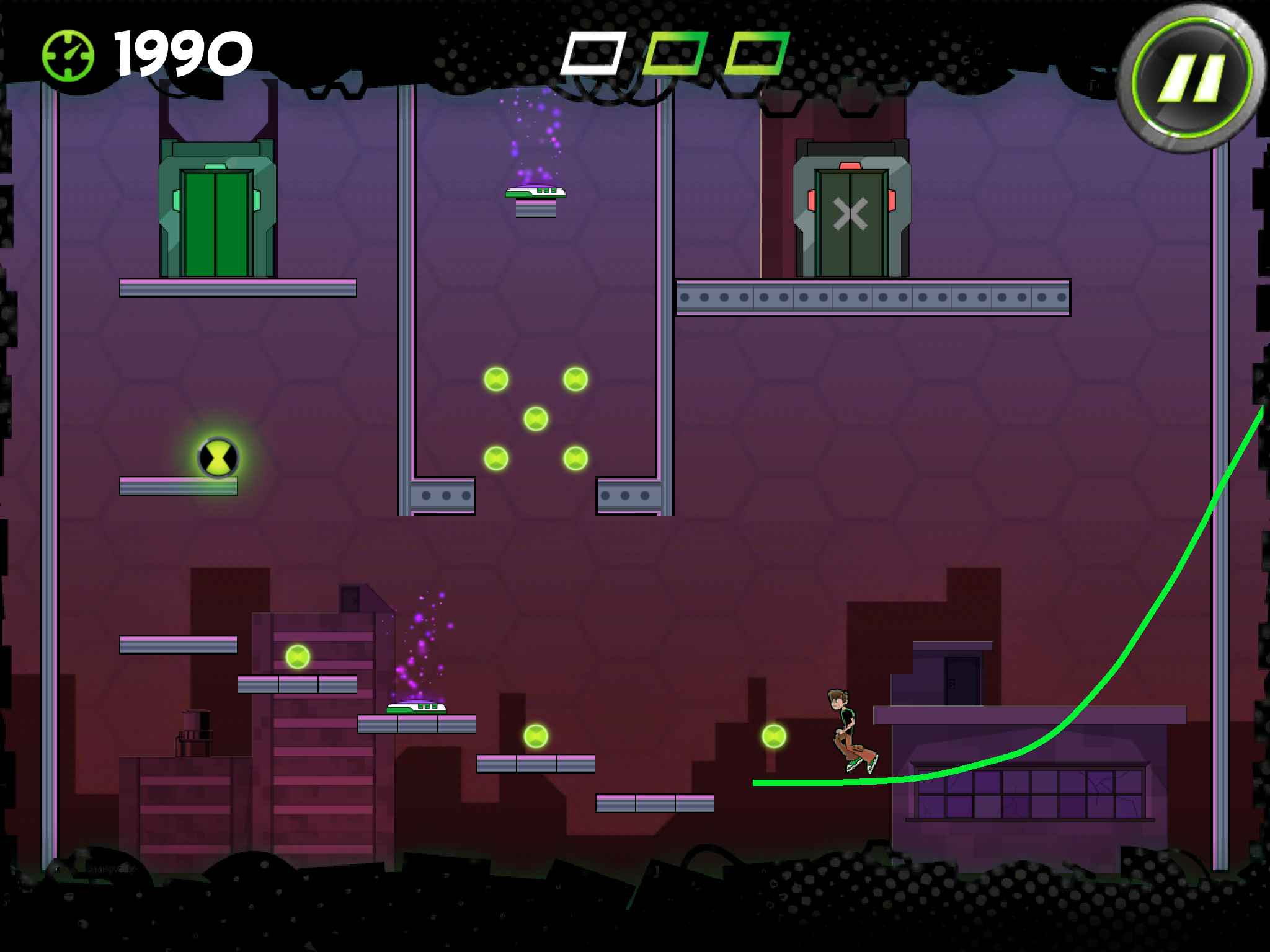 Ben 10 Cavern Run Game Screenshot