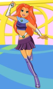 Captura de Tela do Jogo Dress up Starfire