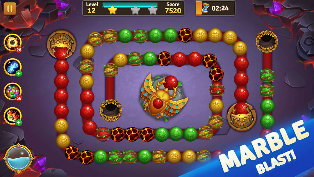 Jungle Marble Blast screenshot game