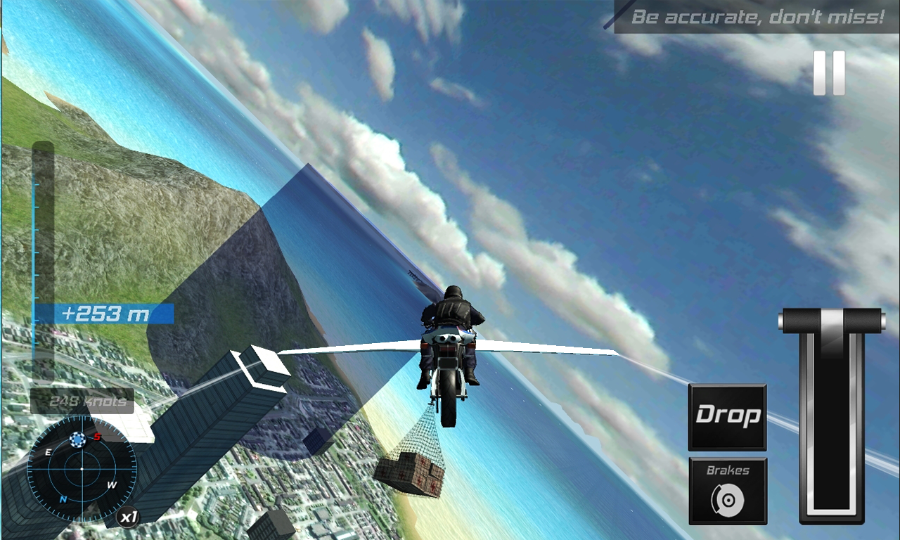 Flying SWAT Police Bike 3D Game Screenshot