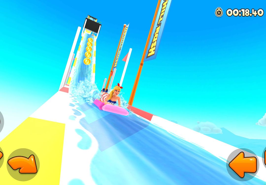 Uphill Rush Water Park Racing screenshot game
