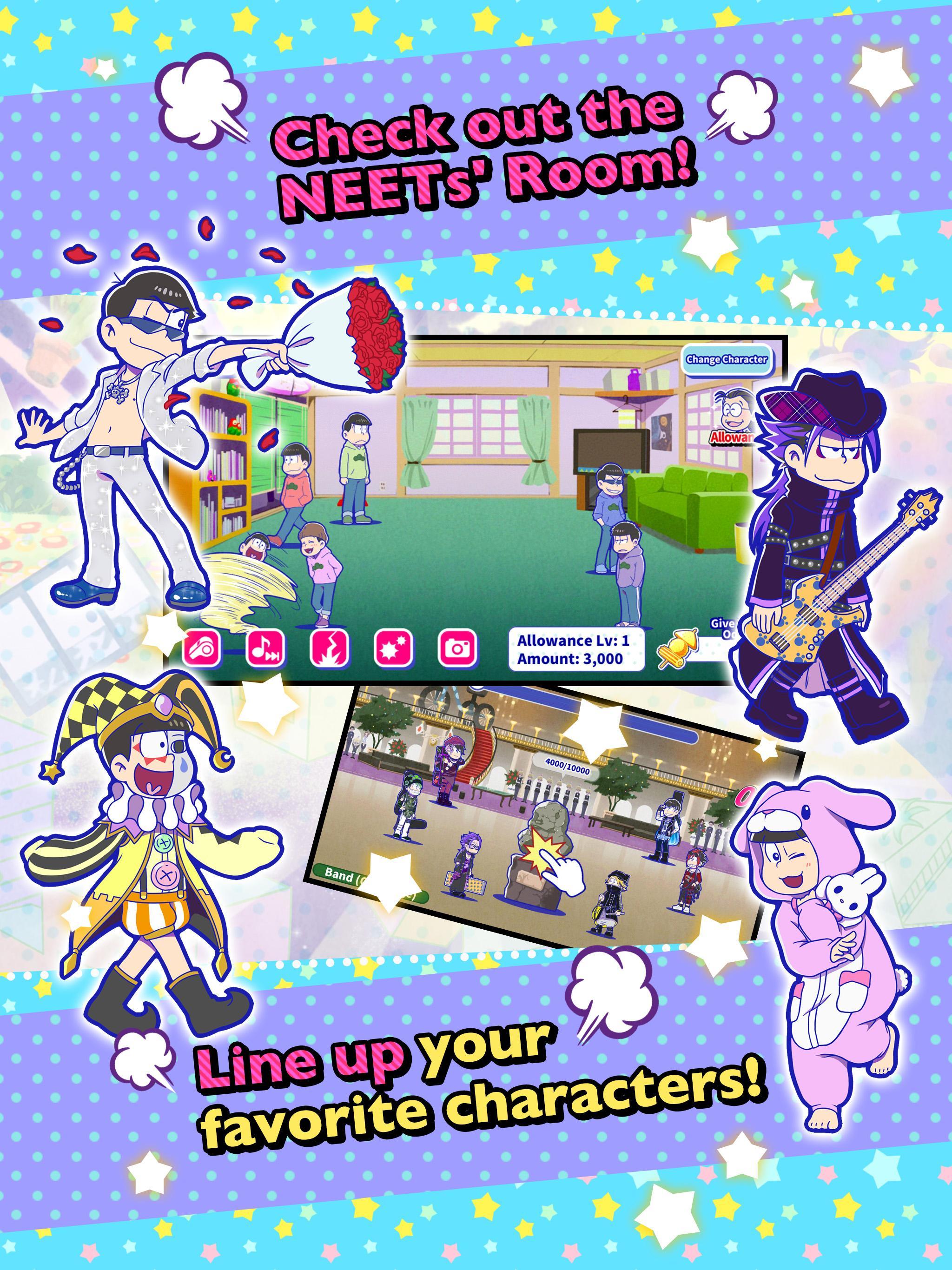 Osomatsu-san Hesokuri Wars~Battle of the NEETs~ Game Screenshot