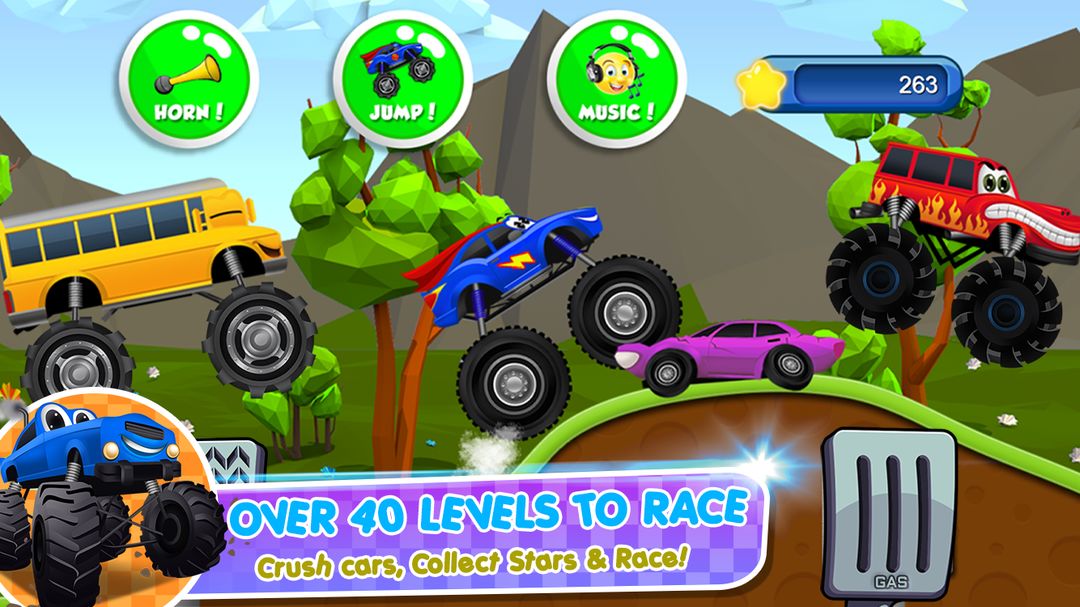 Screenshot of Monster Trucks Game for Kids 2