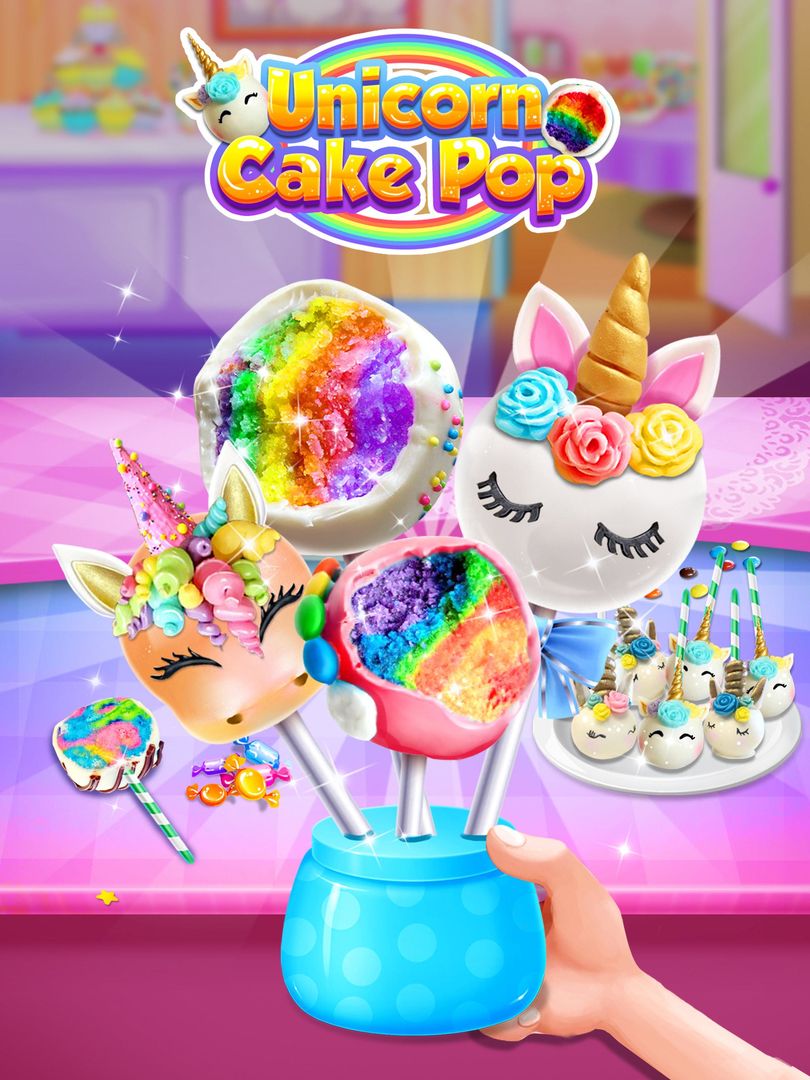 Unicorn Cake Pop Maker - Sweet ภาพหน้าจอเกม