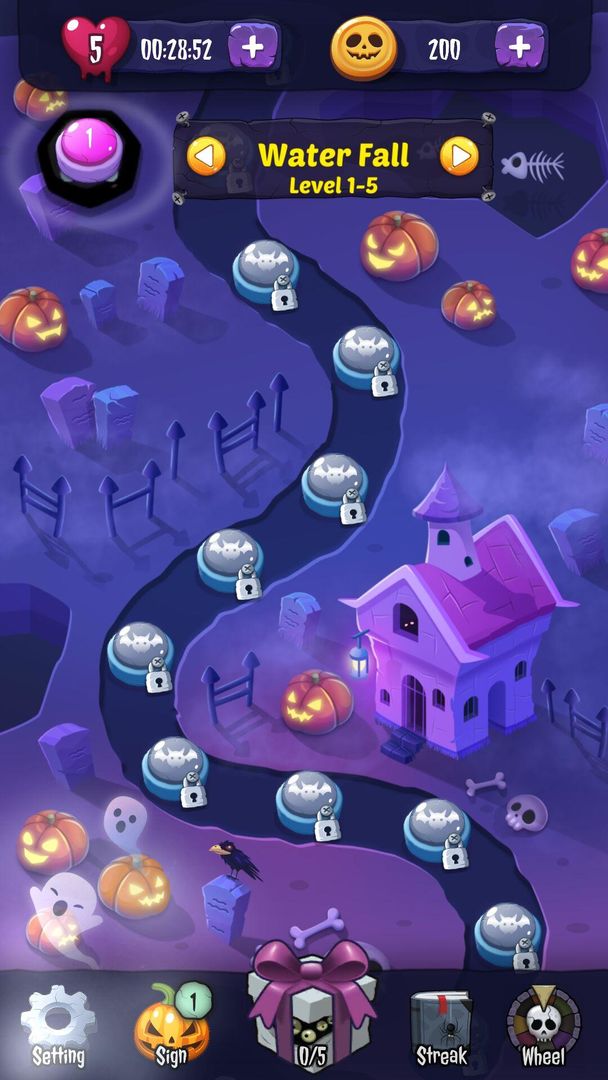 Pumpkin Bubble Fight : Halloween Night 게임 스크린 샷
