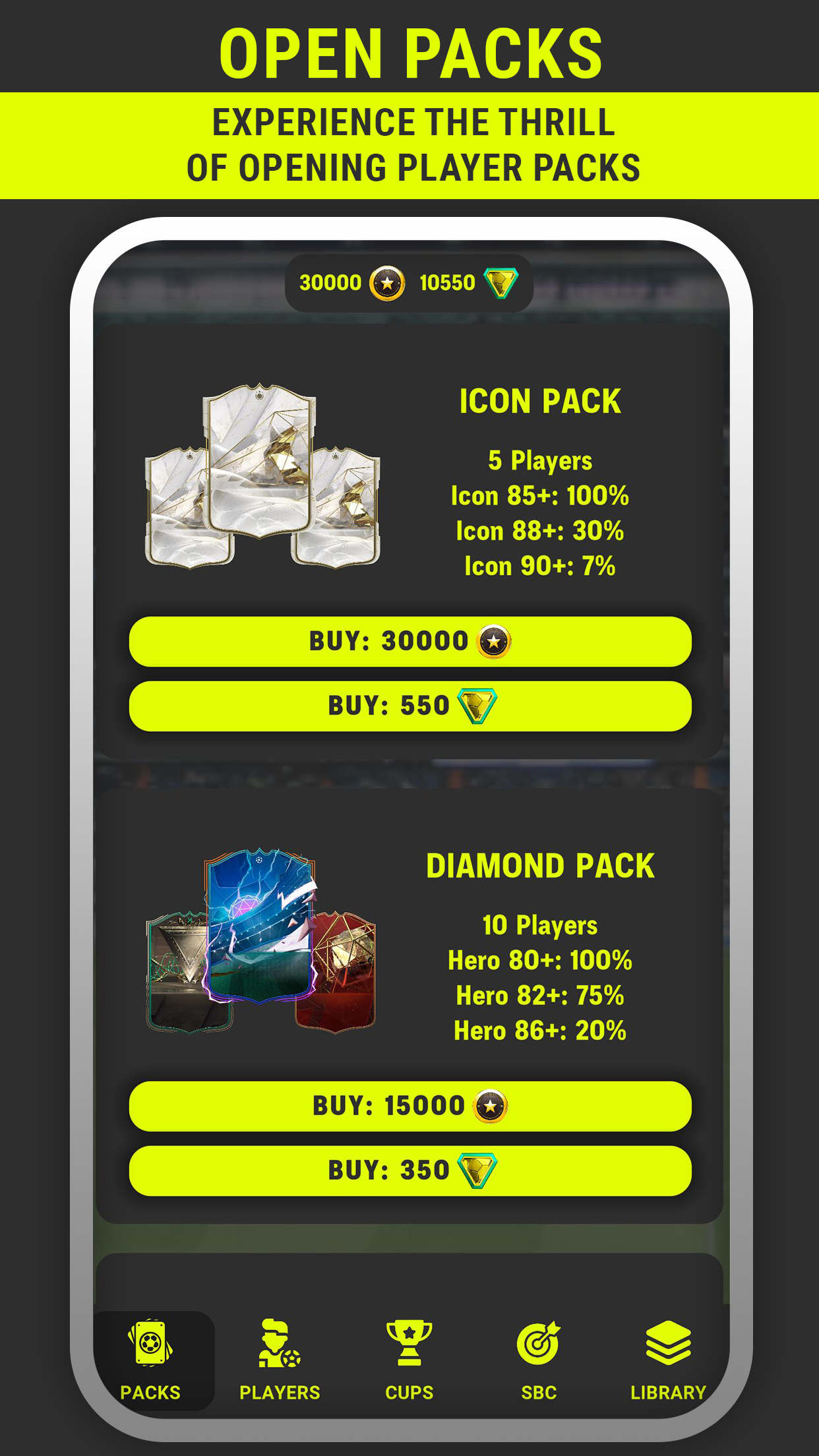 FC Pack Opener 24 Game Screenshot