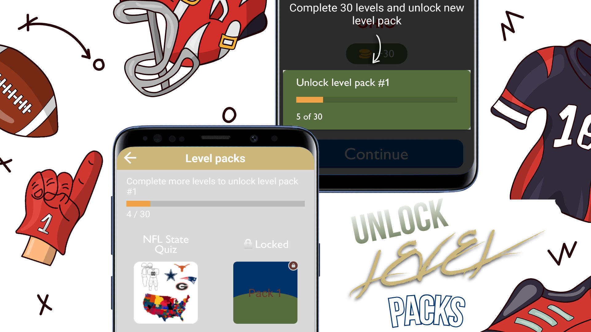NFL State Quiz Game Screenshot