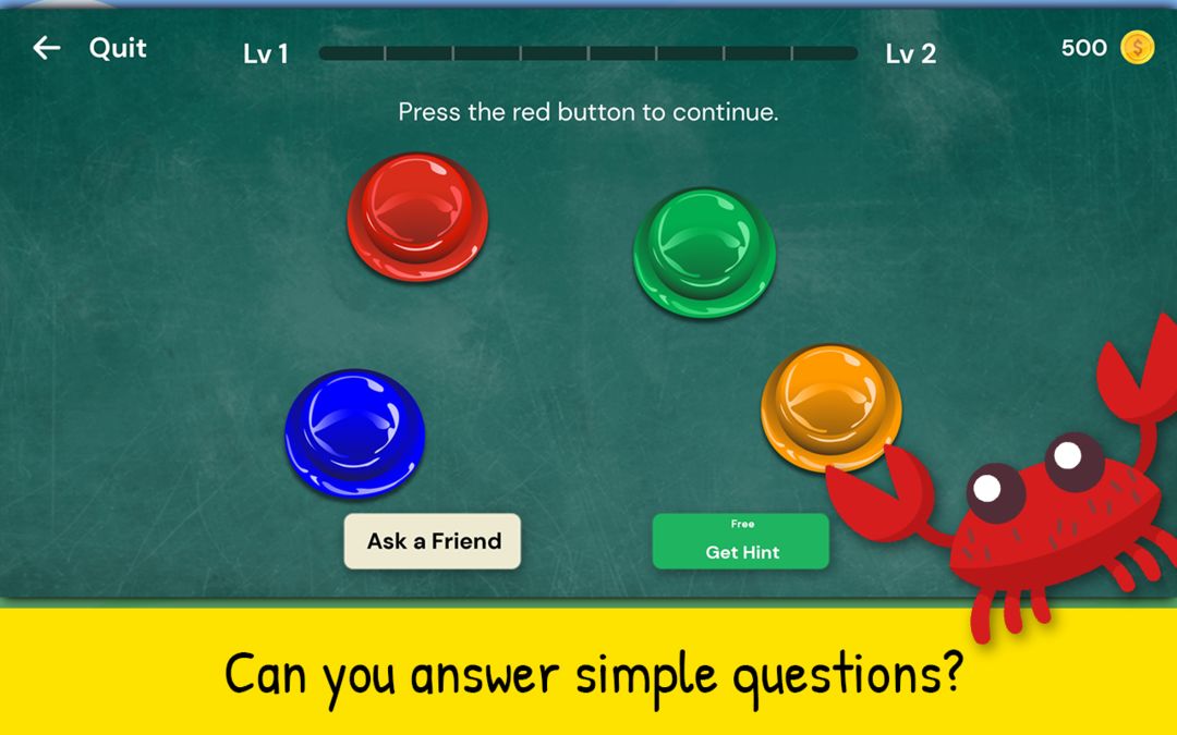 Screenshot of The Moron Test: IQ Brain Games