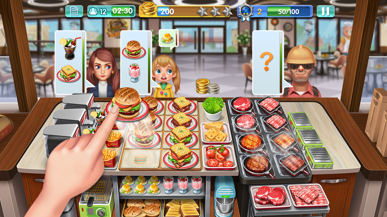 Cuplikan Layar Game Crazy Cooking - Star Chef