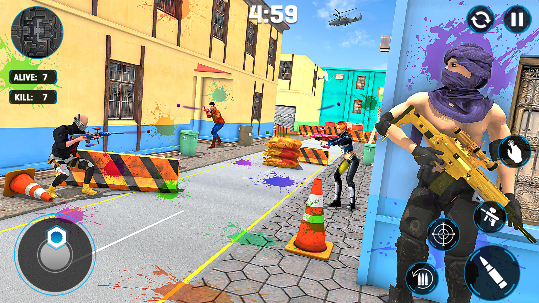Paintball Gun Shooting Game 3D screenshot game