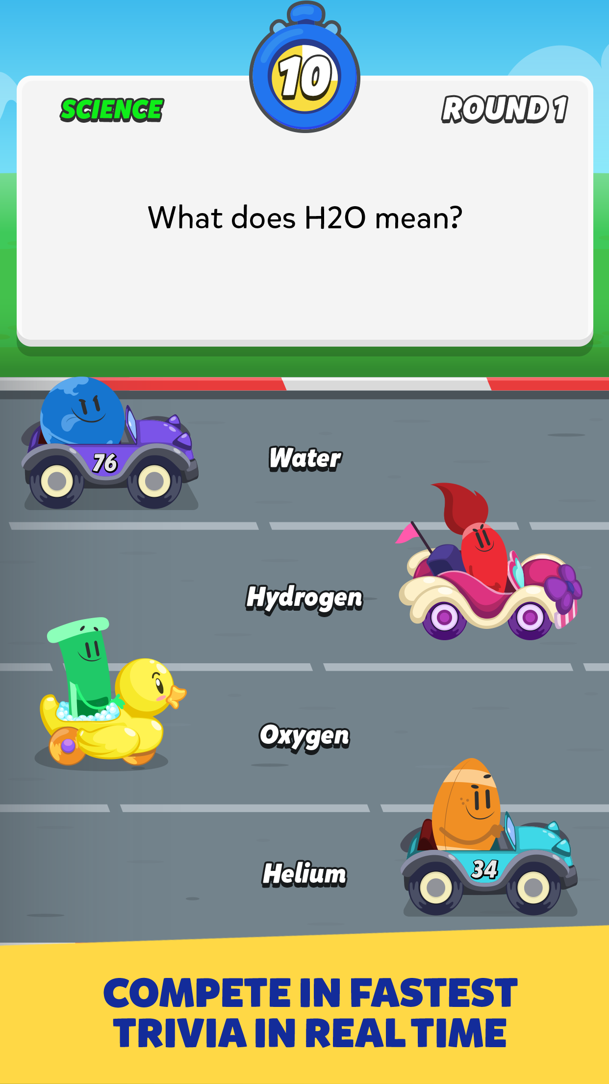 Cuplikan Layar Game Trivia Cars
