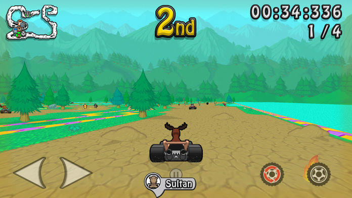 Cuplikan Layar Game Wacky Wheels HD Kart Racing