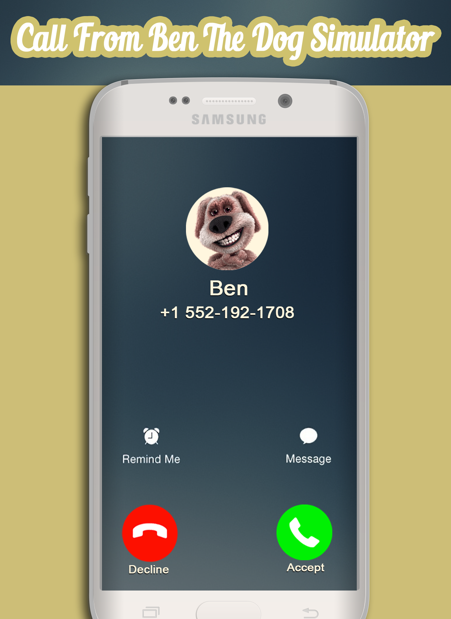 Screenshot 1 of Llamada de Talking Ben Dog 1.1