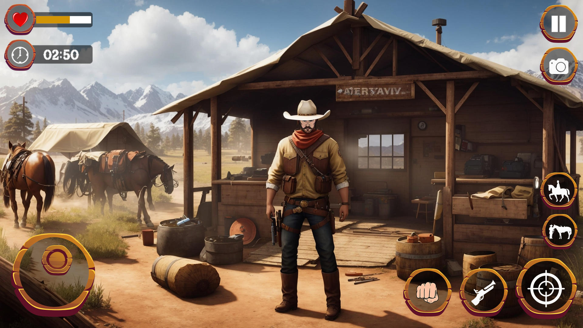 Jogo de tiro ao cowboy do oeste selvagem versão móvel andróide iOS apk  baixar gratuitamente-TapTap