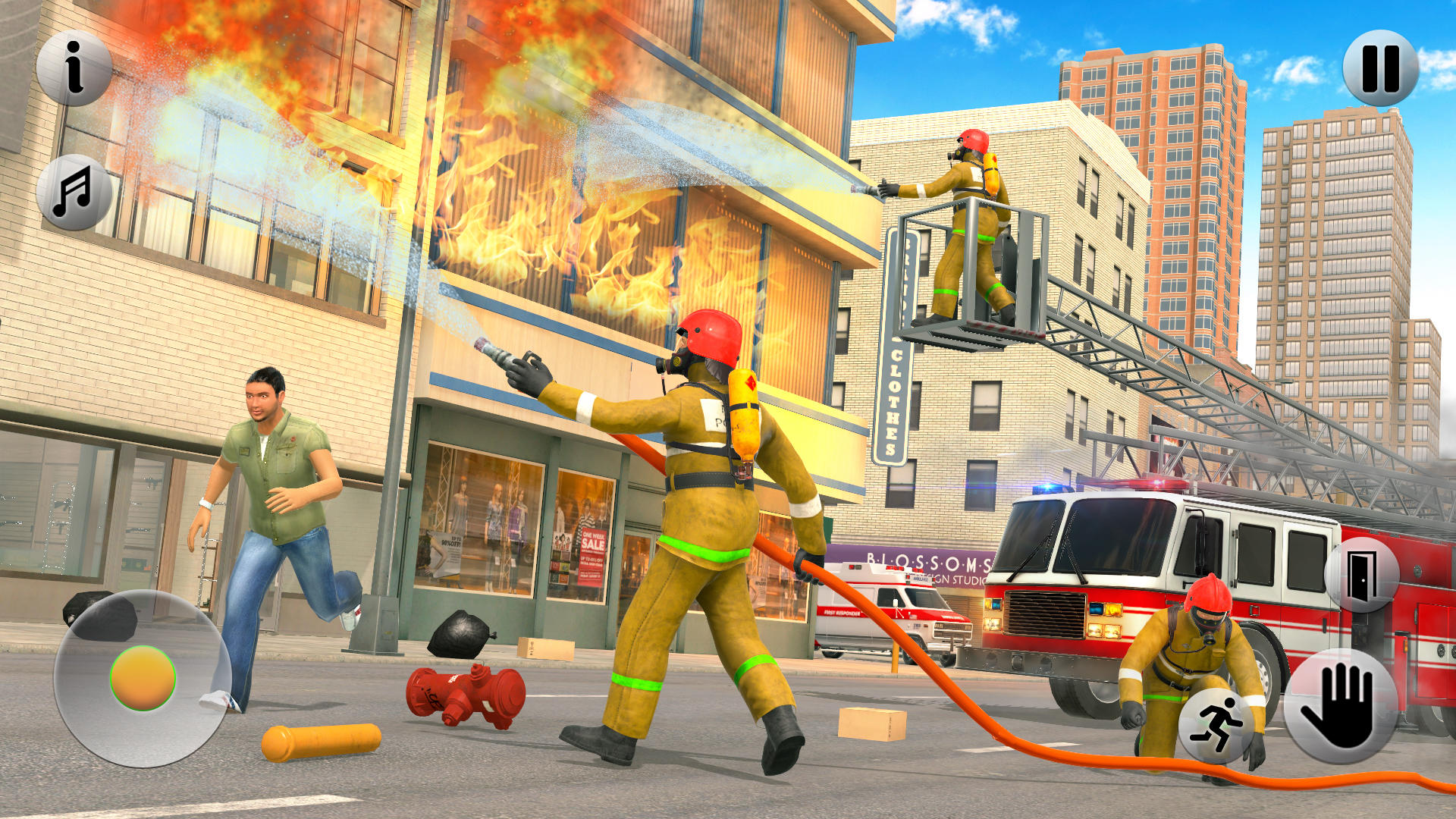 911 Emergency Fire Truck Games Game Screenshot