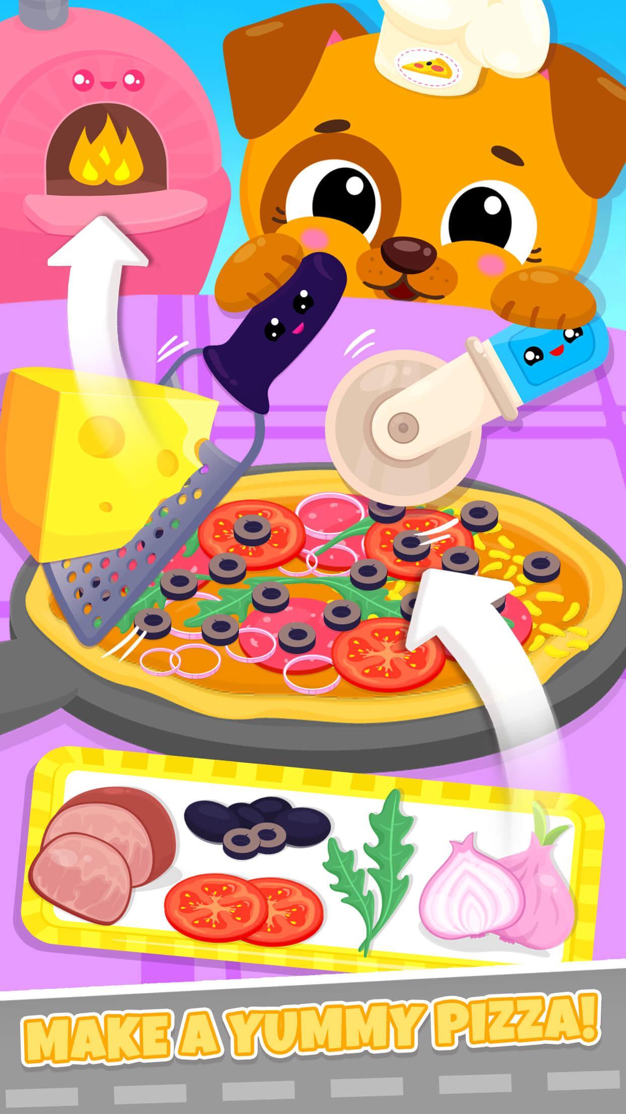 Cute & Tiny Food Trucks - Cooking with Baby Pets Game Screenshot