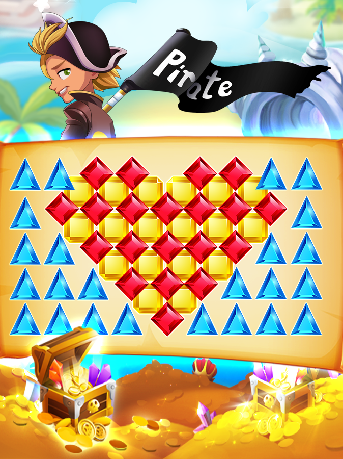 Screenshot of Pirate Jewel Treasure