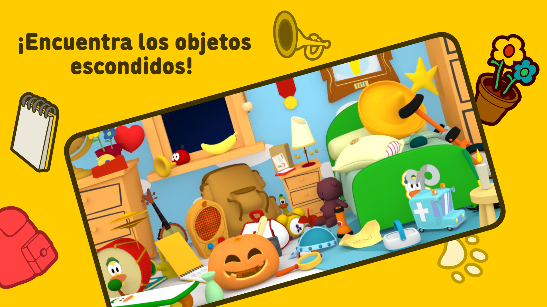Captura de Pantalla del Juego Pocoyó Y Los Objetos Ocultos.