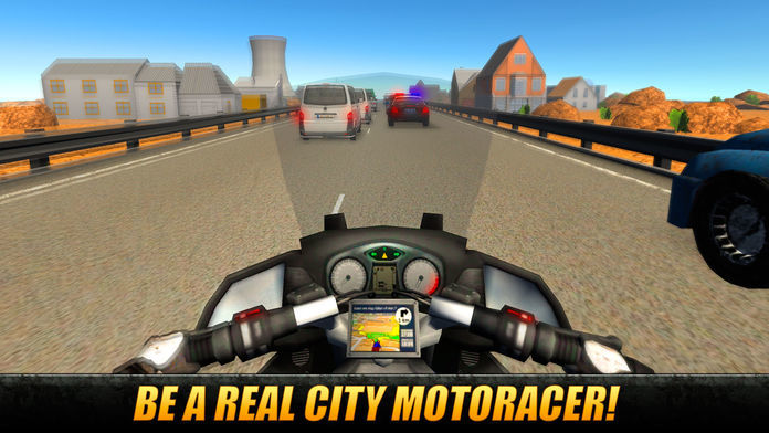 Moto Traffic Rider 3D: Speed City Racing Full screenshot game