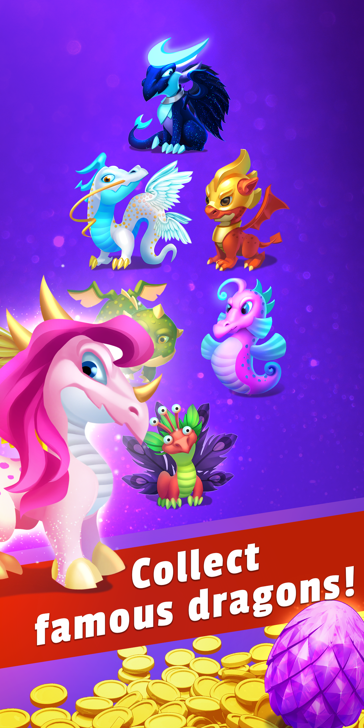 Скриншот игры Merge Dragons Collection