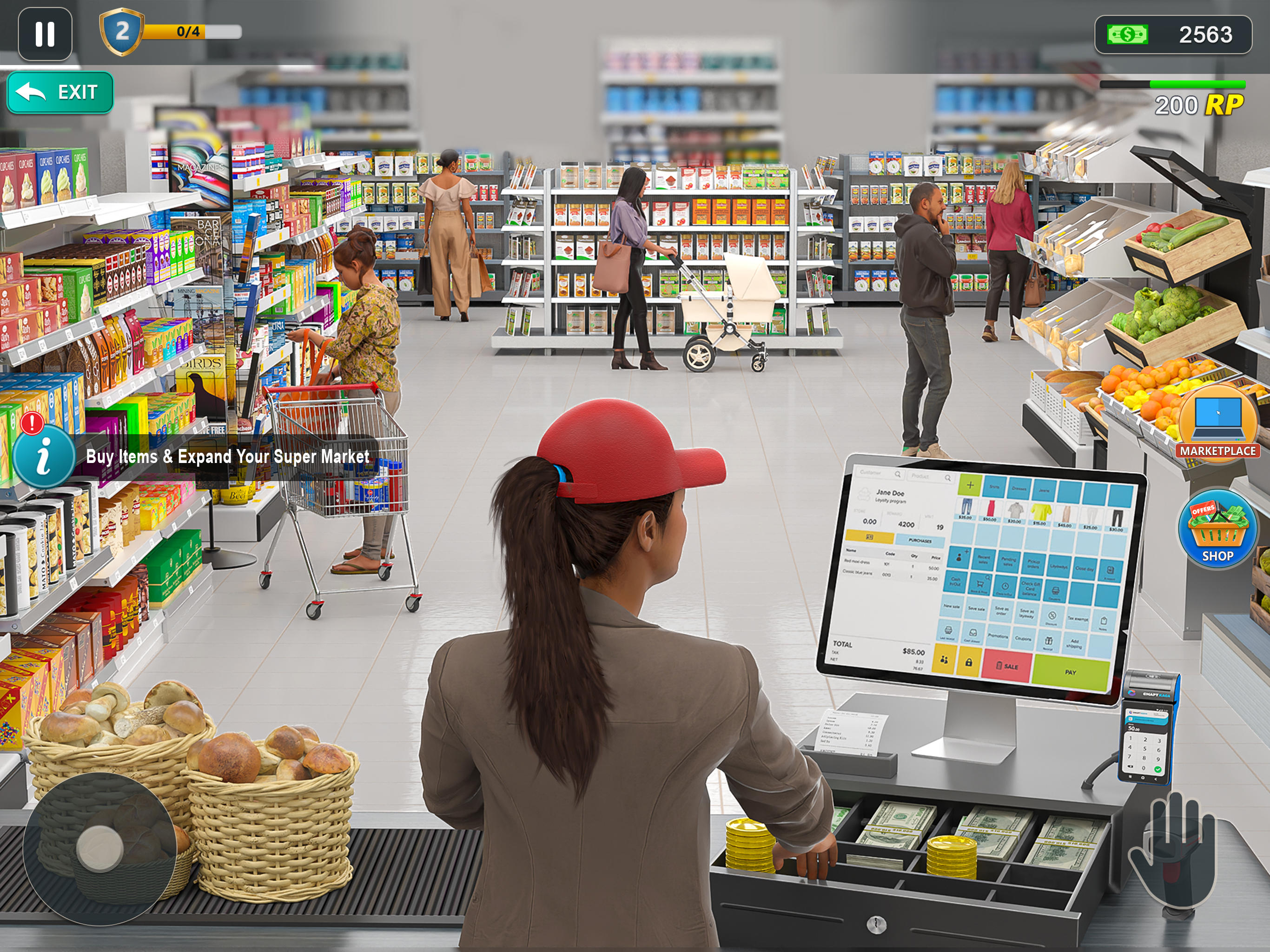 Retail Store Market Simulator Game Screenshot