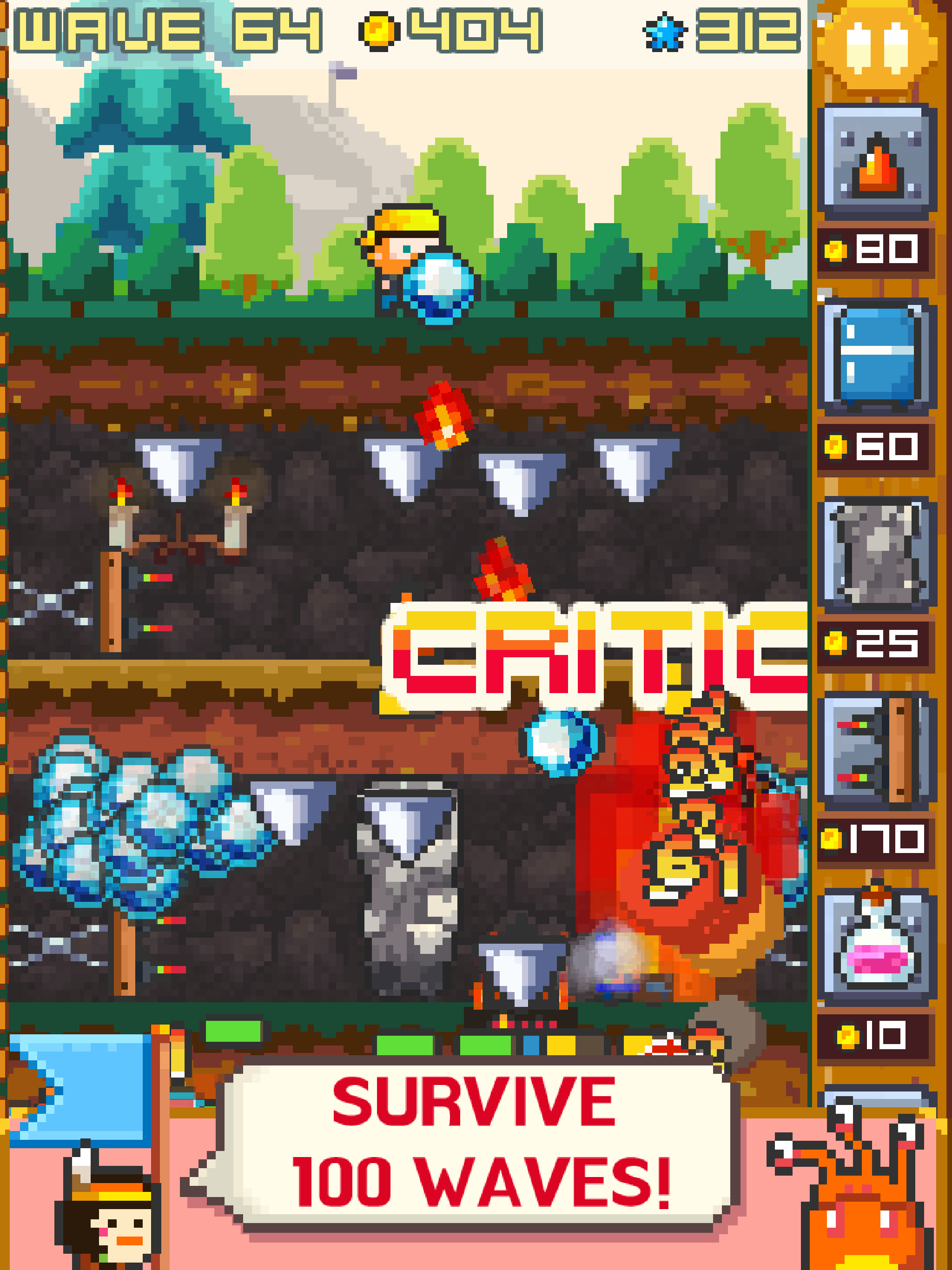 Cuplikan Layar Game Platform Defense: Wave 1000 F