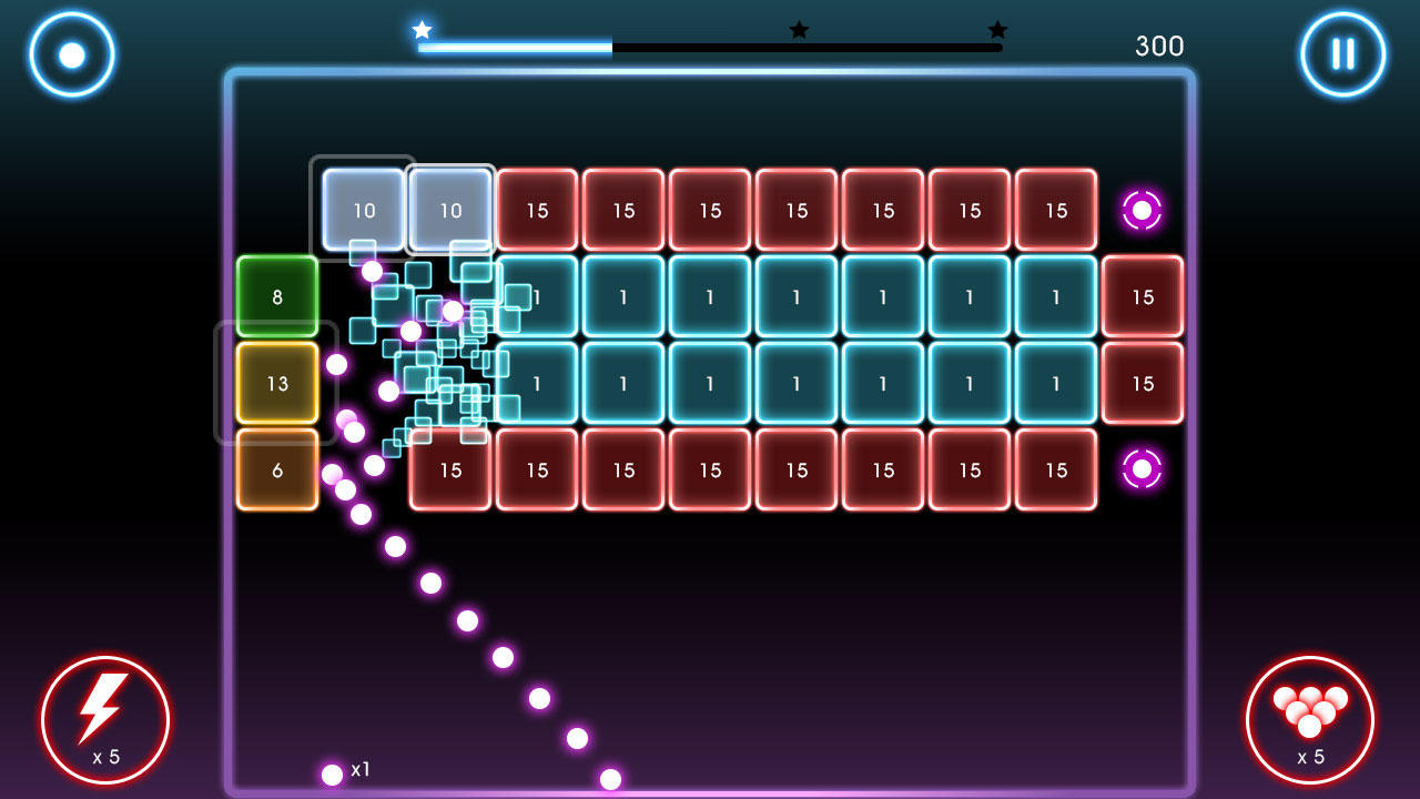 Bricks Breaker Quest Game Screenshot