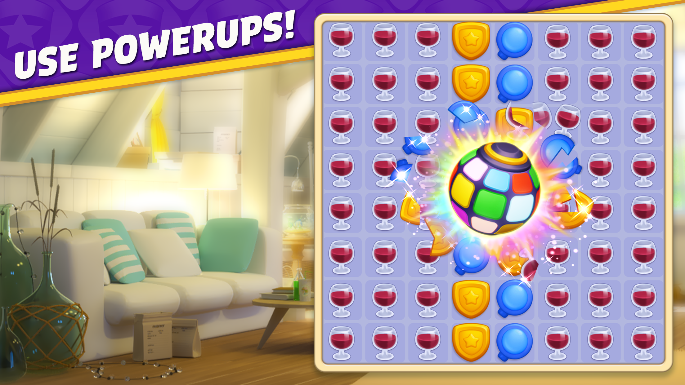 Small Town Murders: Match 3 Game Screenshot