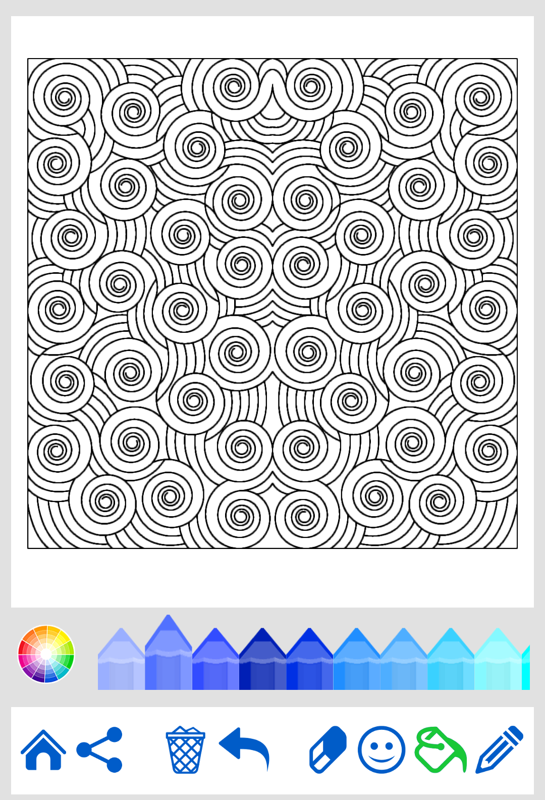 Patterns art coloring pages Game Screenshot