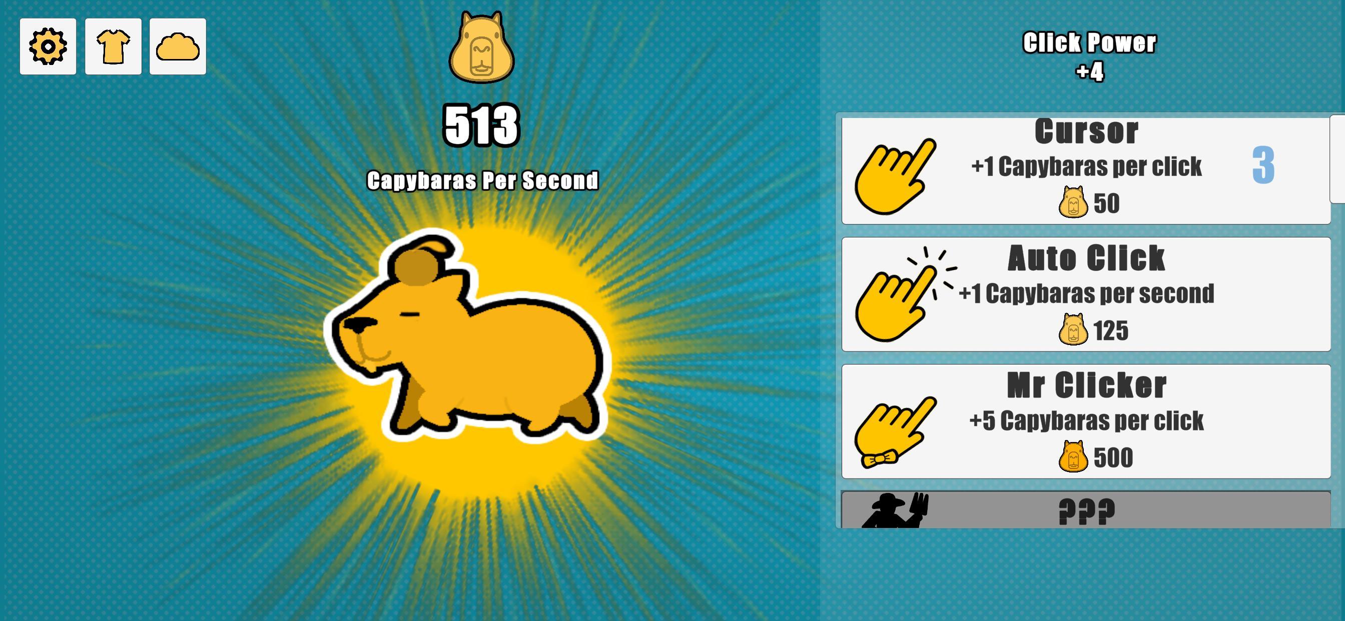 Screenshot 1 of Cliqueur de capybara 1.7