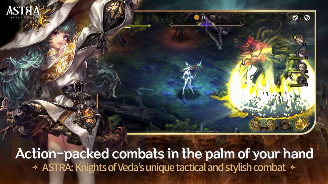 ASTRA: Knights of Veda ภาพหน้าจอเกม