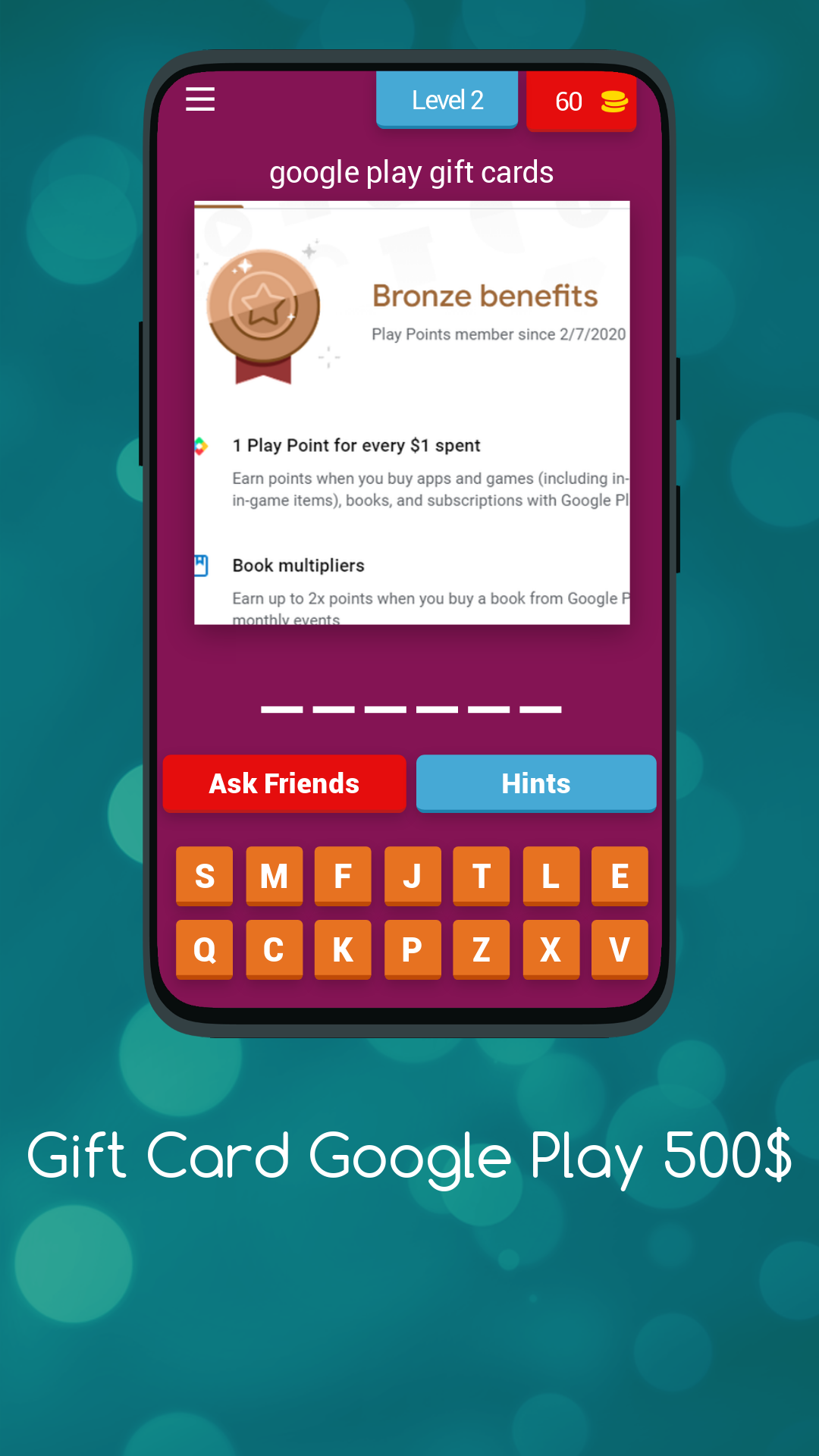 Screenshot of Google Play  dr500 Card Win