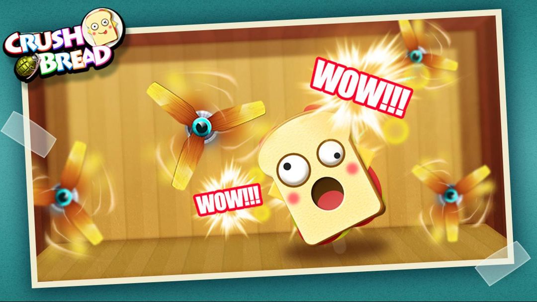 Crush Bread - Kick Food Game screenshot game