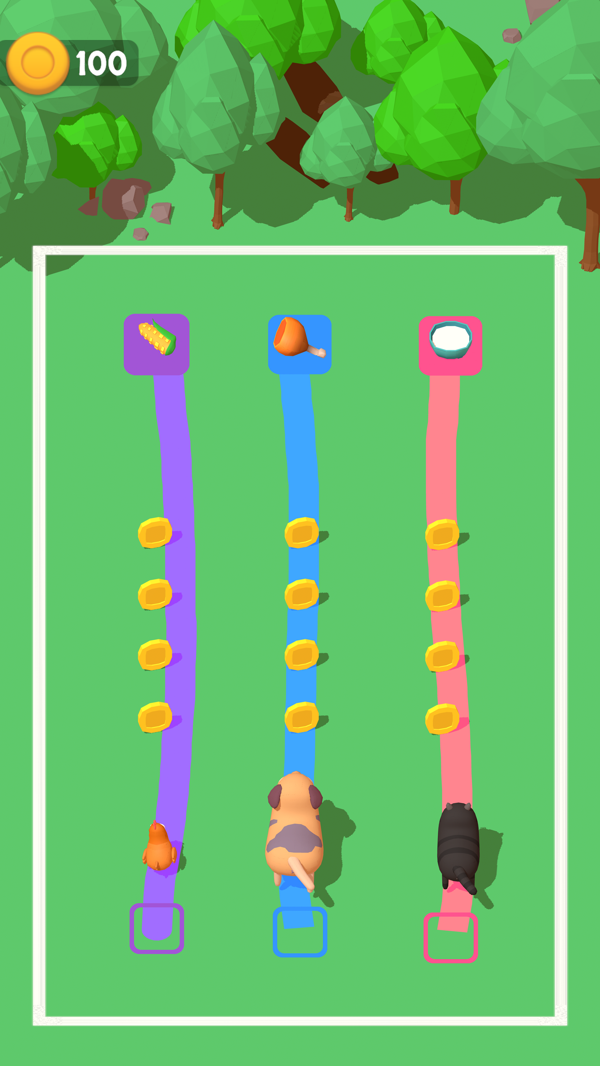 Feed Animals: Draw Line Game Screenshot