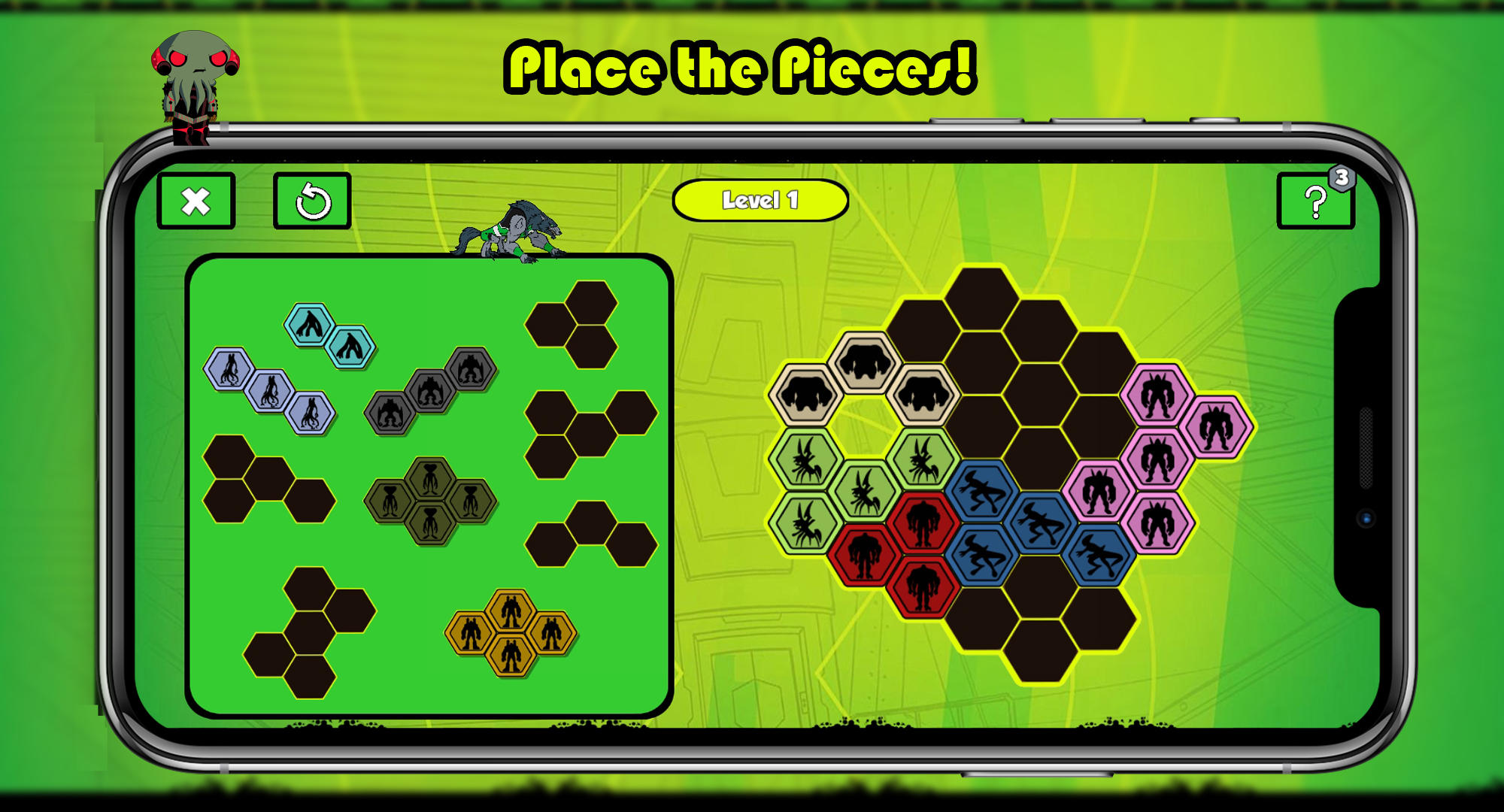 Ben Alien 10 Coloring Game Screenshot