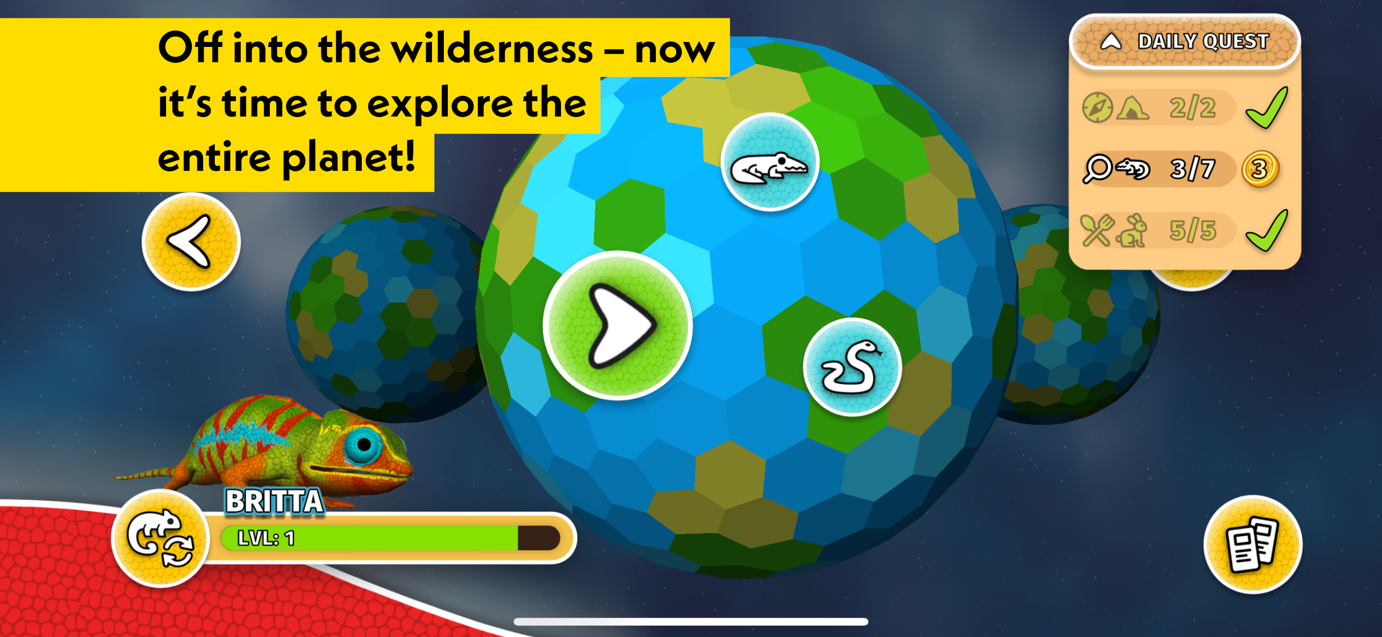 Captura de Tela do Jogo PLANET WOW Wildlife Adventure