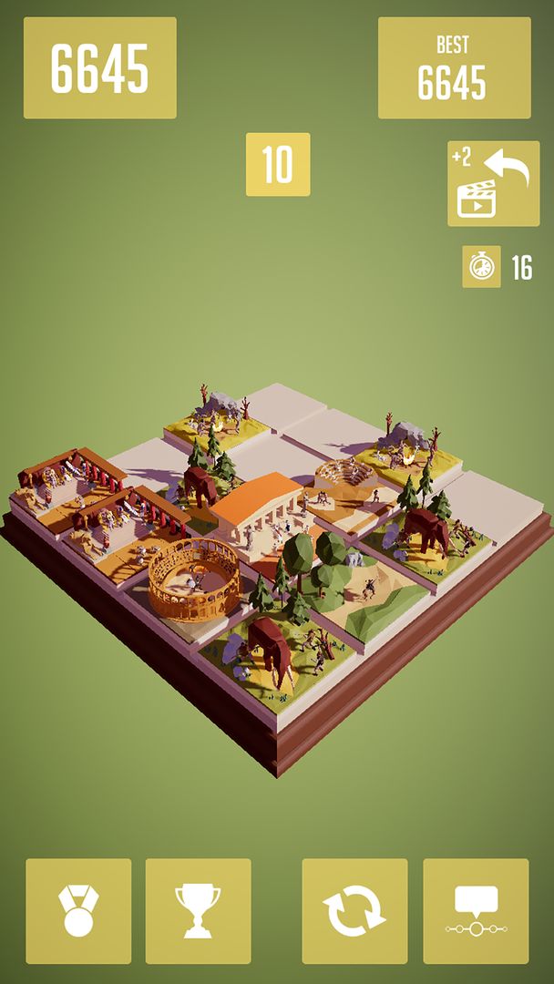 History 2048 - 3D puzzle game screenshot game