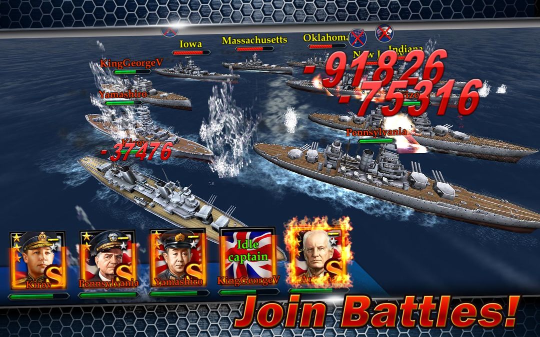 World Warfare: Battleships遊戲截圖