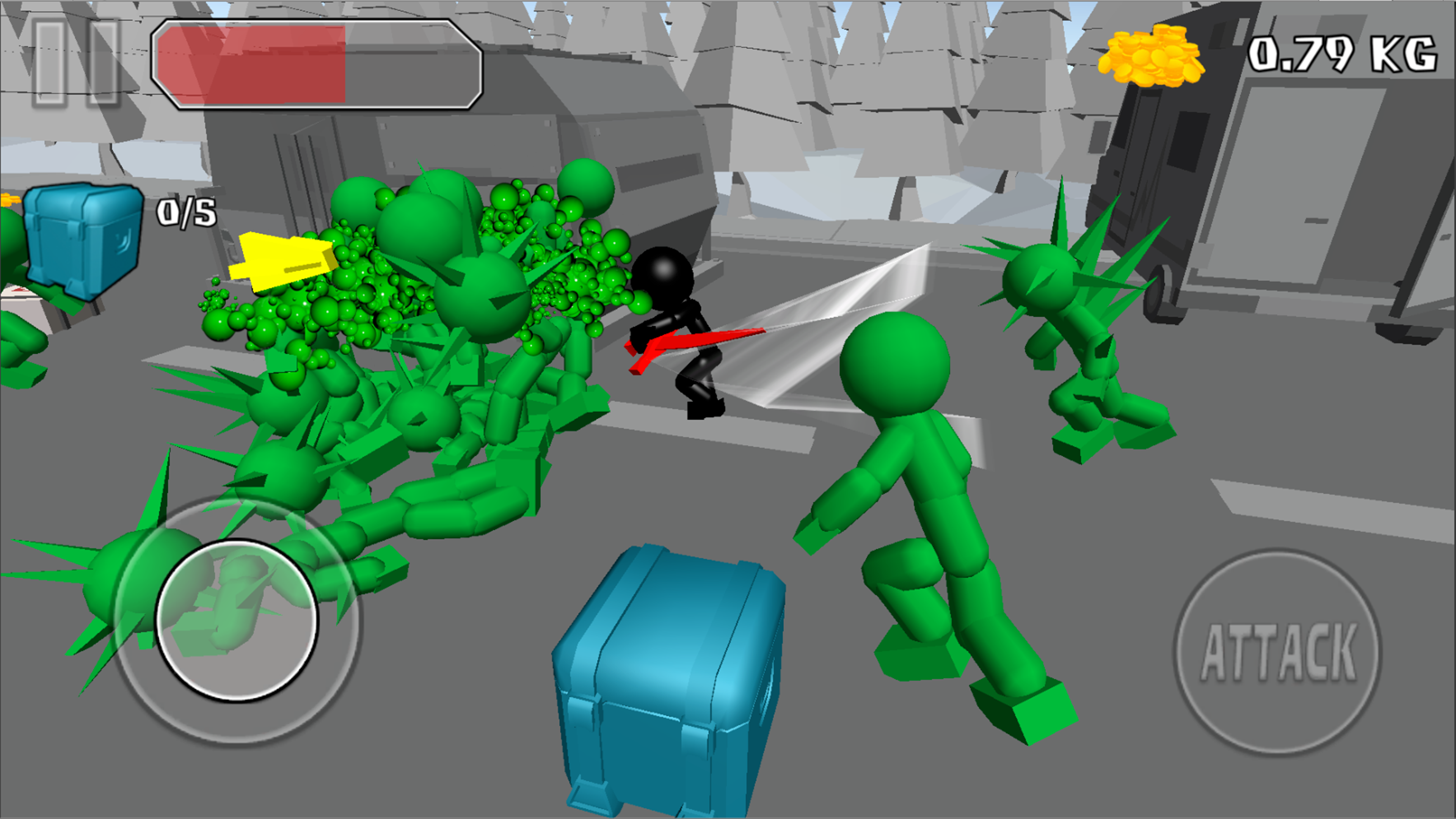 Stickman Killing Zombie 3D screenshot game