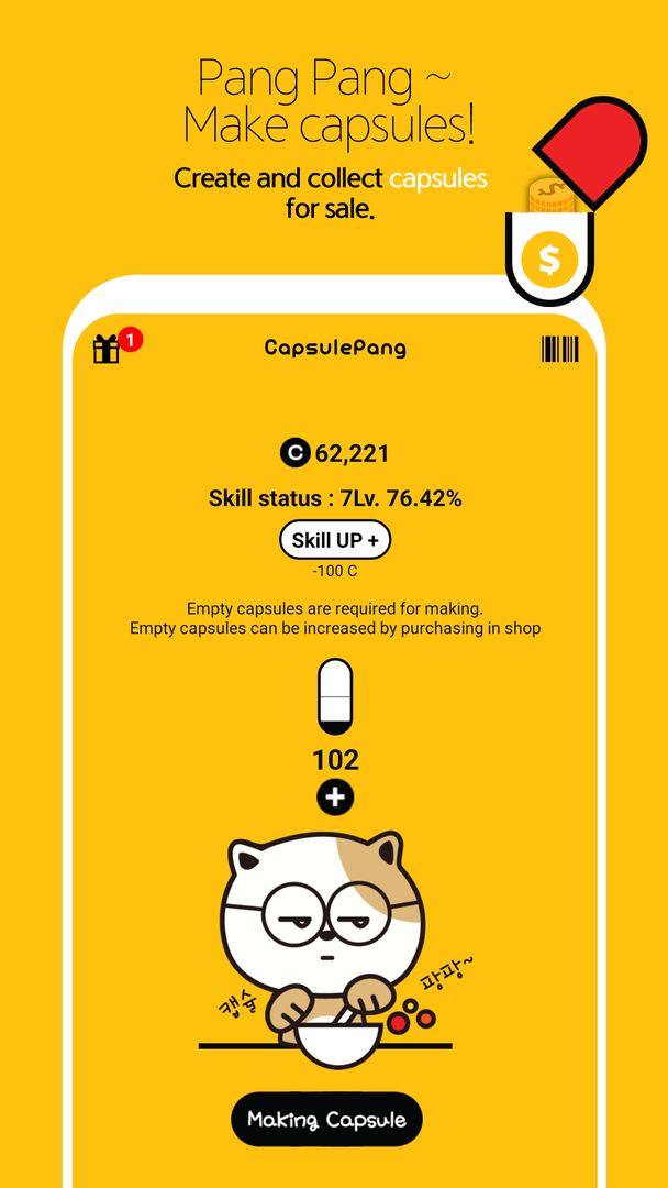 Screenshot of CapsulePang - Rewards app, Make money while gaming