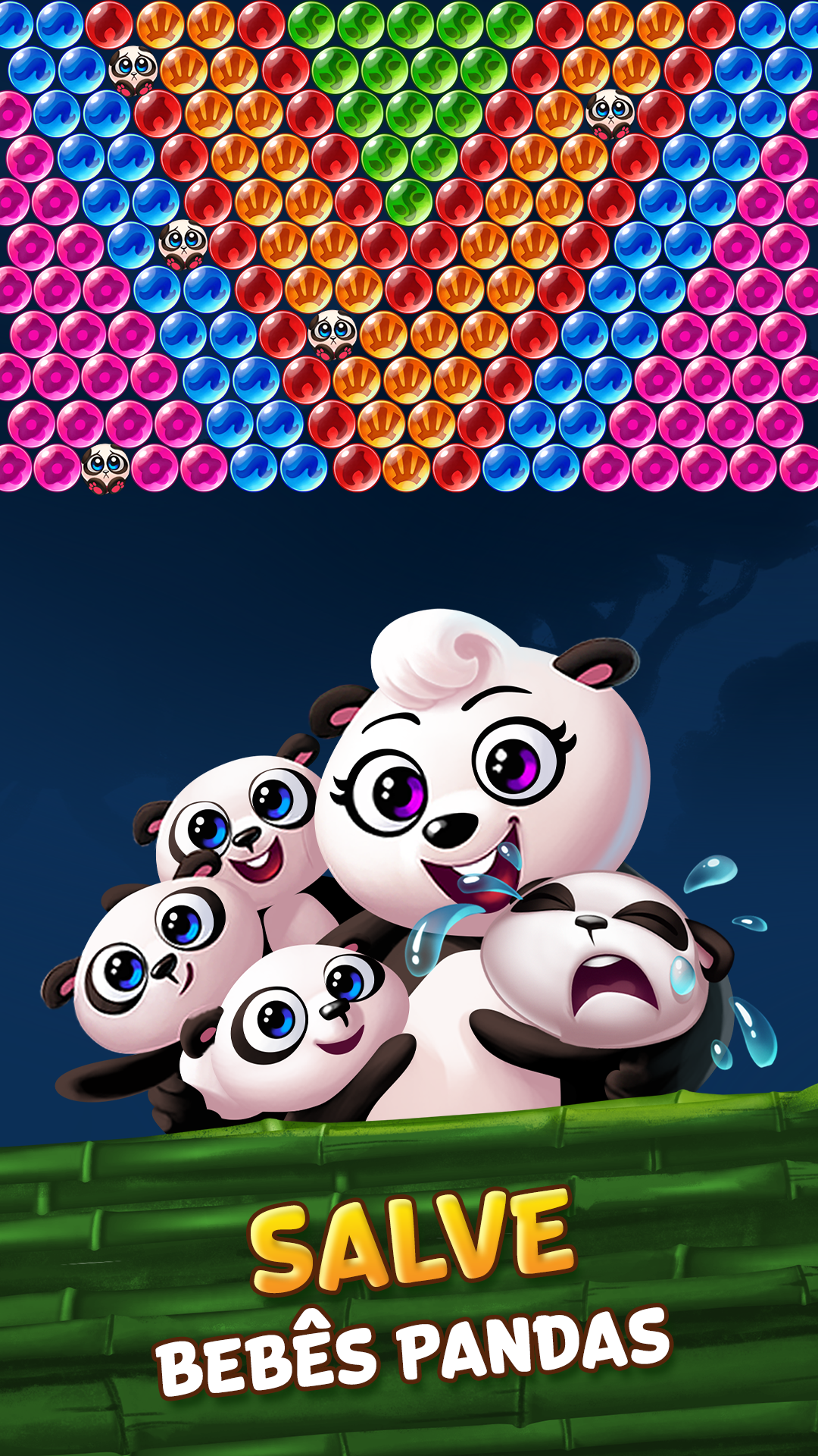 Captura de Tela do Jogo Bubble Shooter: Panda Pop!