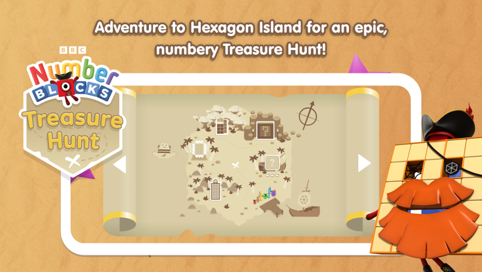 Screenshot of Numberblocks Treasure Hunt