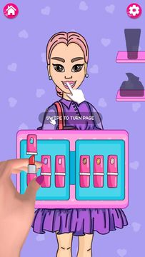 Paper Doll DIY Makeup Salon Game Screenshot