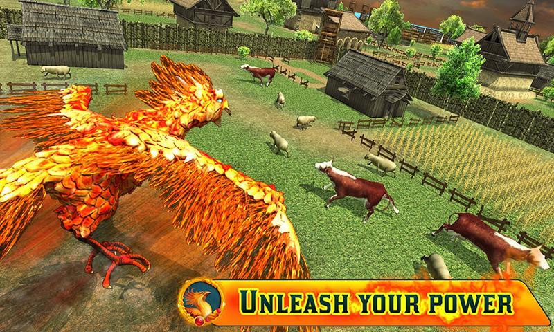 Angry Phoenix Revenge 3D Game Screenshot