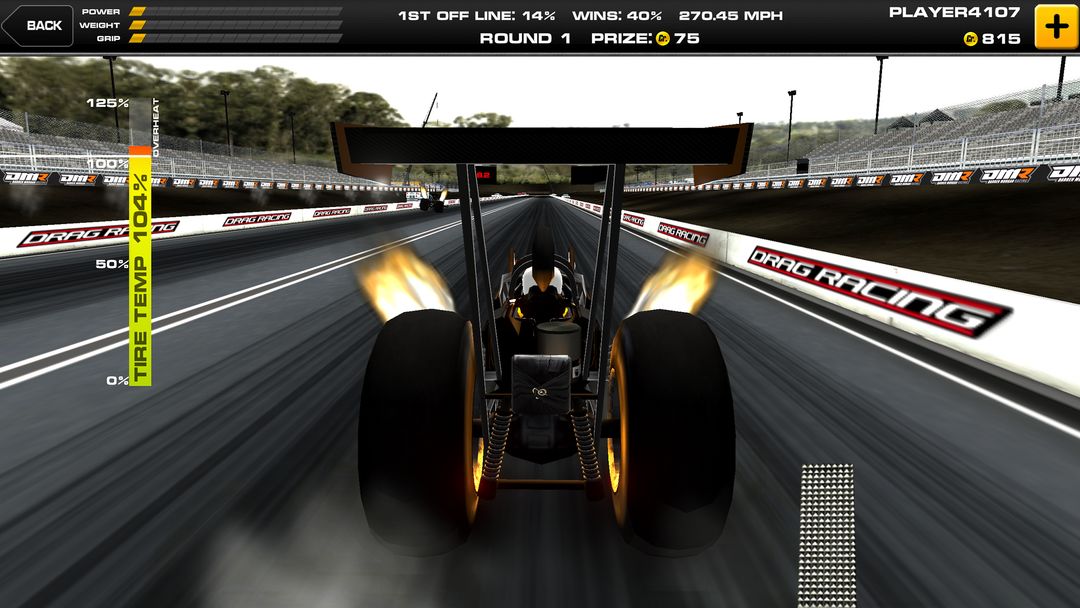 Screenshot of Dragster Mayhem Top Fuel