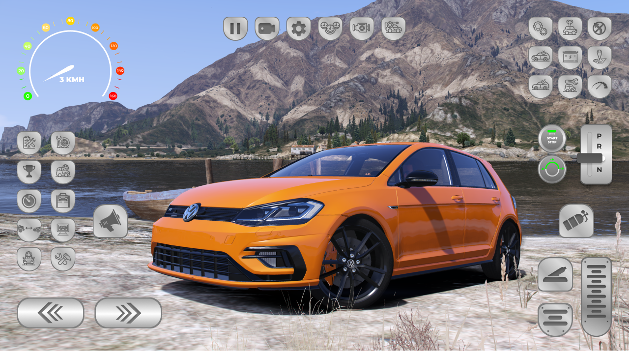 Golf GTI: Speed Simulator VW Game Screenshot