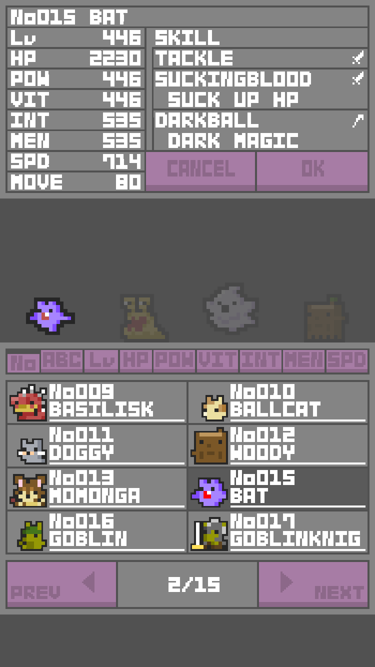 Cuplikan Layar Game MinuteMonsters