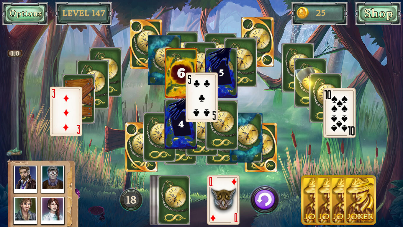 Detective Secrets Solitaire. The Curse of the Village screenshot game