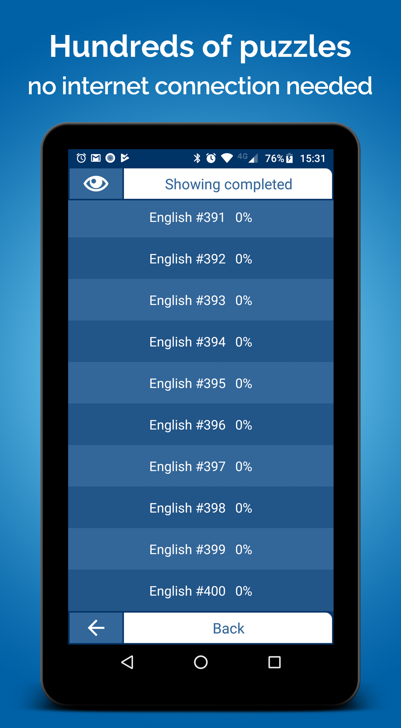 Cuplikan Layar Game Crossword Puzzle